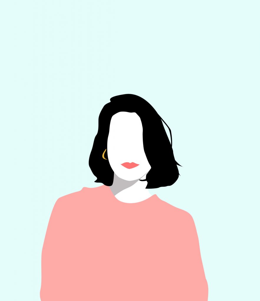 Ilustración minimalista Elena