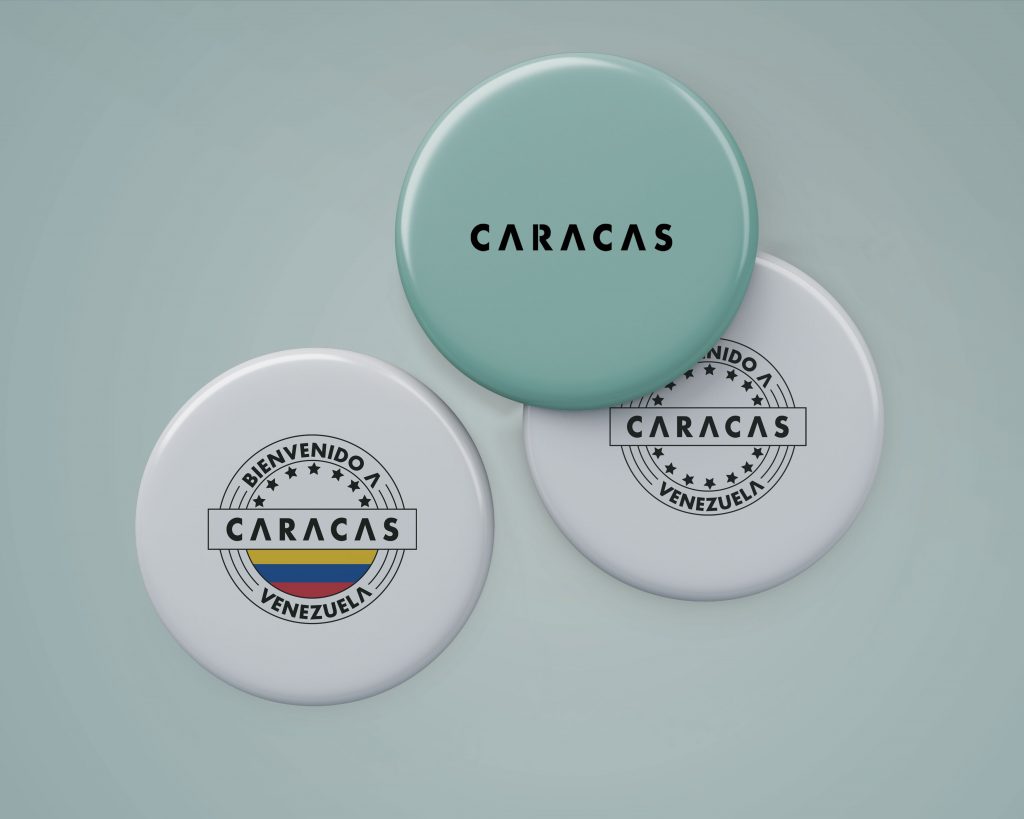 pins con logotipo proyecto Caracas